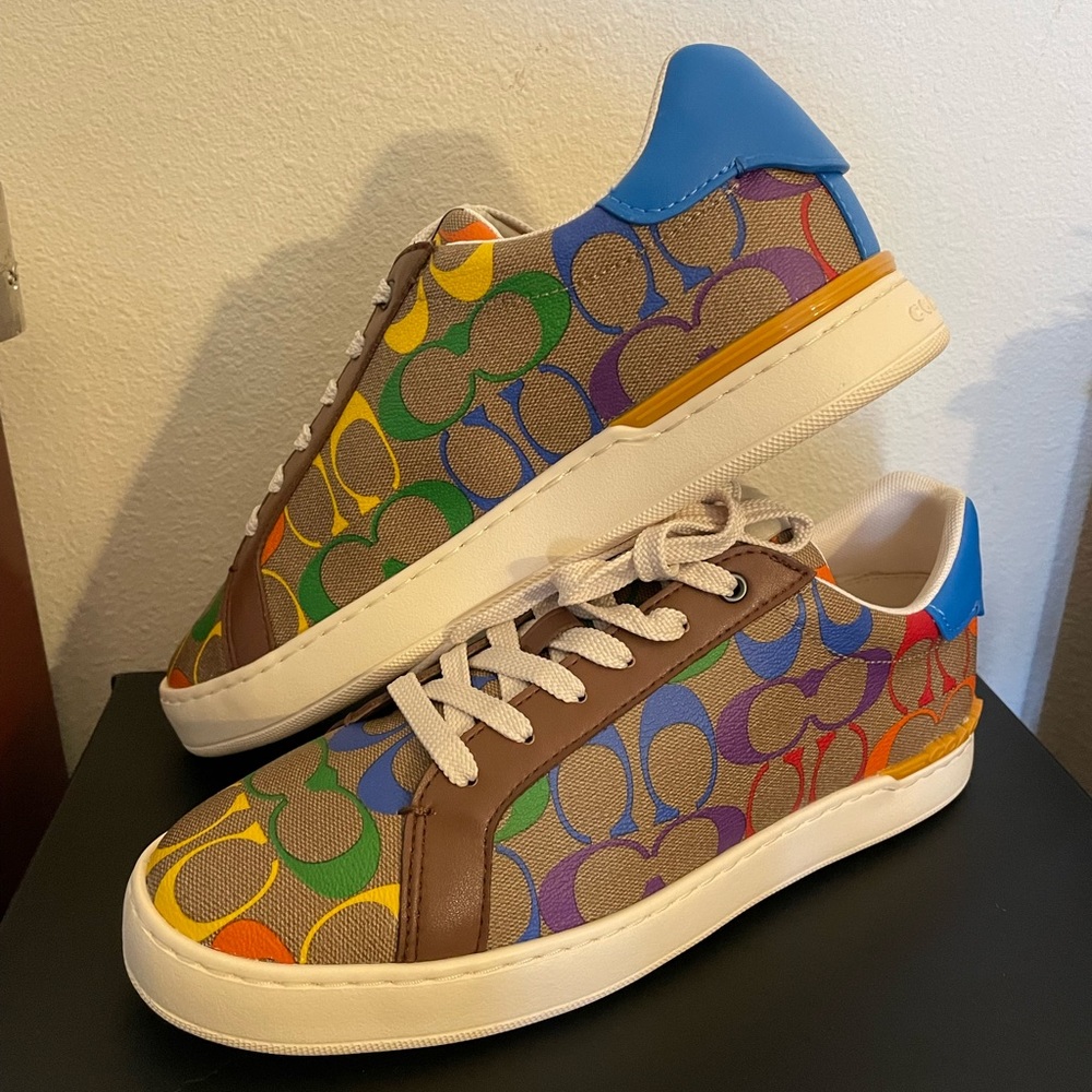 Men colorful coach shoes